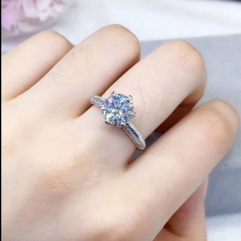 Real Moissanite Ring